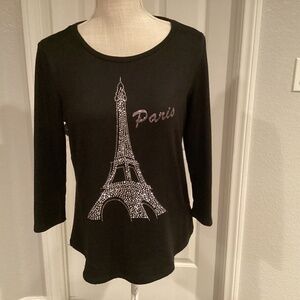 Retrelogy Women Blouse, Size Small, Color Black